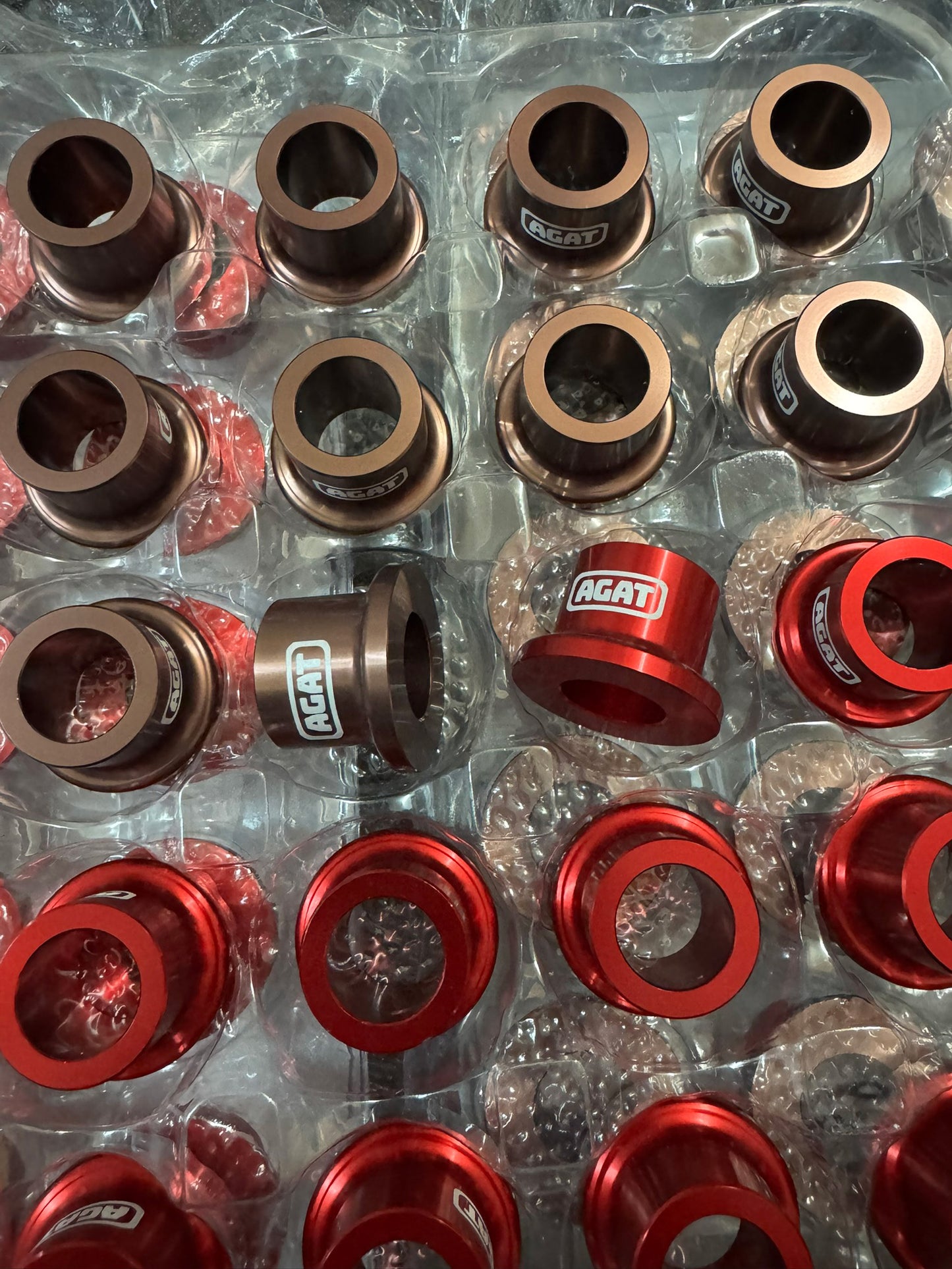 AGAT Utility HONDA CRF250L / ラリー CNC ホイール アクスル スペーサー セット 6061 F/R ブロンズ