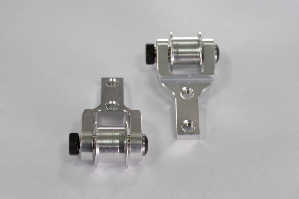 GAUI CNC Guide Wheel Mount (Silver Anodized) (for R5 V2) #053289