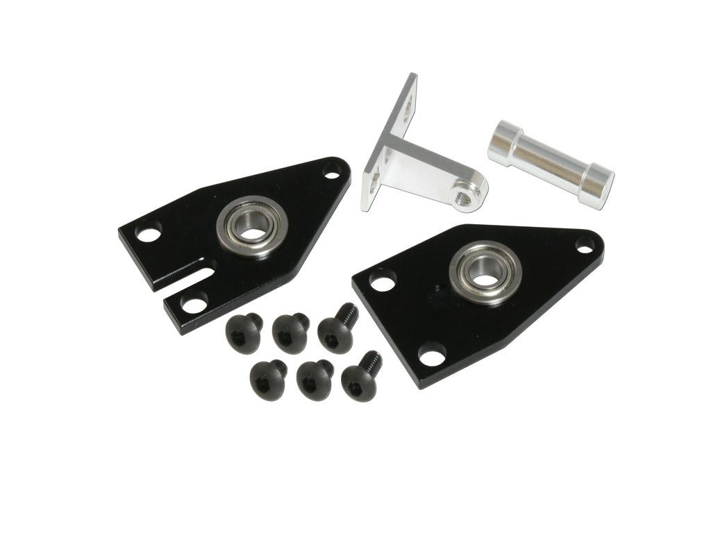 GAUI X5 CNC テールフレームセット(Embed) (Black anodized) #208377