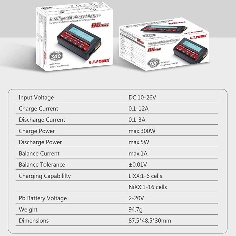 G.T. Power B6 Mini 300W Multi Charger