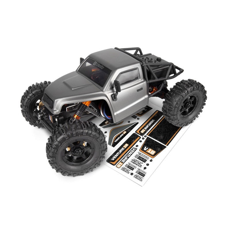 HPI Venture18 CC Flux コンペティションクローラー ガンメタル 1/18 RTR #160808｜斜め前