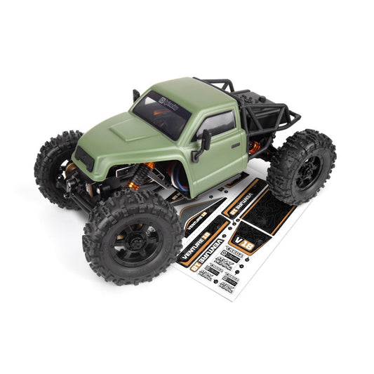 HPI Venture18 CC Flux コンペティションクローラー グリーン 1/18 RTR #160809｜斜め前
