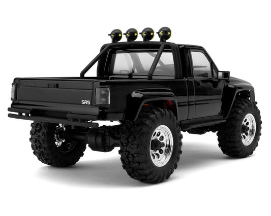 HPI Venture18 Flux 1985 トヨタ ハイラックス SR5 ブラック 1/18 RTR #160968｜斜め後ろ