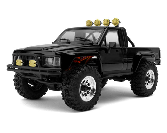 HPI Venture18 Flux 1985 トヨタ ハイラックス SR5 ブラック 1/18 RTR #160968｜斜め前