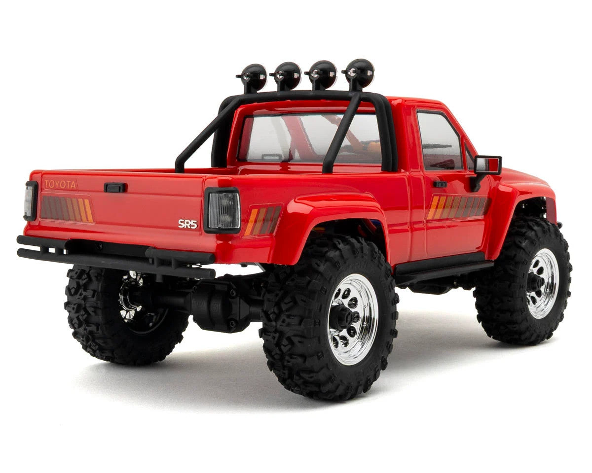 HPI Venture18 Flux 1985 トヨタ ハイラックス SR5 レッド 1/18 RTR #160969｜斜め後ろ
