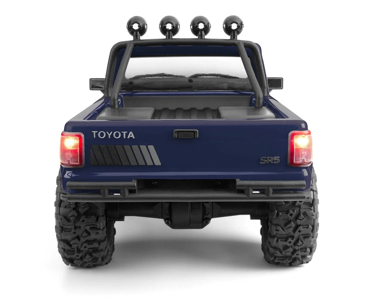 HPI Venture18 Flux 1985 トヨタ ハイラックス SR5 ブルー 1/18 RTR #161254｜後面・LED