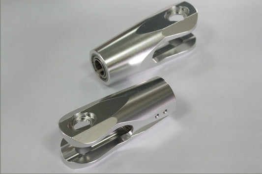 GAUI CNC Main Grip Set (Silver anodized)(for R5 V2) #052214