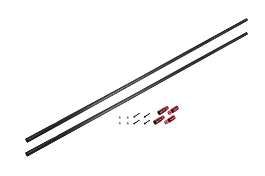 GAUI CF Tail Boom Support Rod Set Red anodized