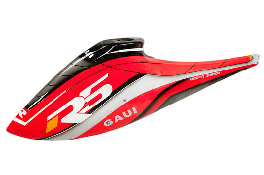 GAUI Fiber Glass Coloured Drawing Painting Fuselage (front & rear) (A1 Type Red) (for R5) #057031